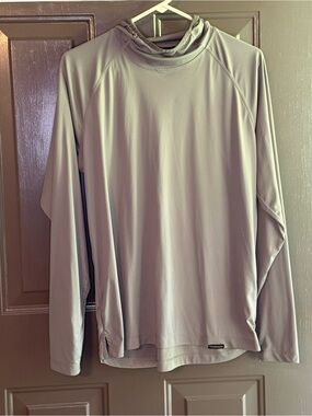 Men's Long Sleeve Performance Hoodie - Light Gray